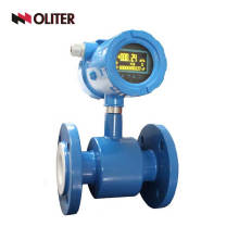 Digital oil milk water sewage magnetic food grade electromagnetic flow meter